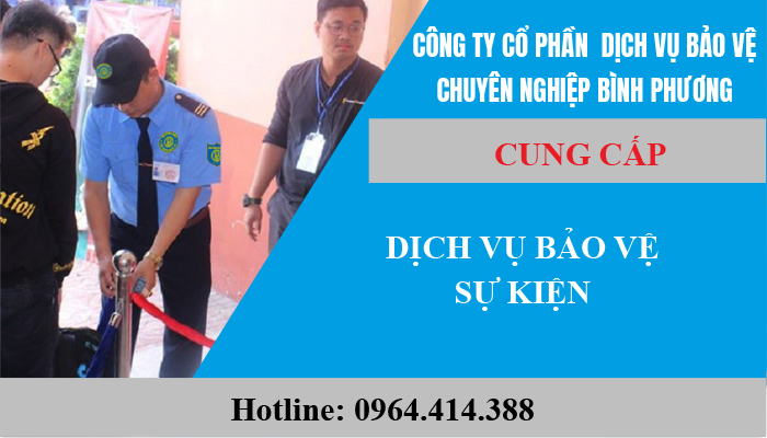 dịch vụ bảo vệ sự kiện